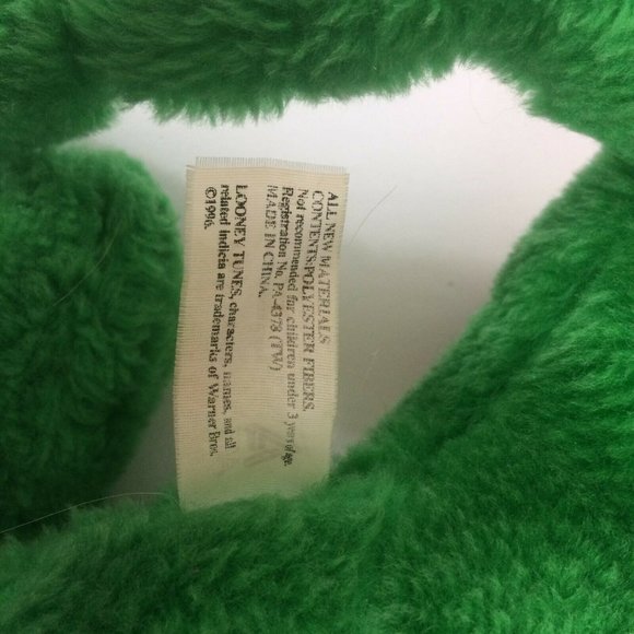 Looney Tunes Warner Brothers Michigan J. Frog Plush 15" 1996 Stuffed Animal Toy - Picture 8 of 11